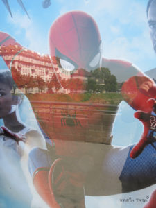 Quai Fustel de Coulanges Spiderman veille sur Strasbourg  CP Karim TATAÏ Strasbourg